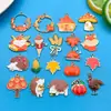 Set Mixto de 20 Piezas de Festival de la Cosecha de Acción de Gracias Gota de Aceite Espigas de Trigo Espantapájaros Calabaza Hongo Colgantes de Aleación Accesorios para Joyería DIY