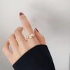 Castelo da Princesa ~ Anel de Zircão com Laço Rosa Feminino Leve Luxo Requintado Doce Anel Elegante para Meninas Ajustável
