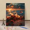 Pintura a Óleo Digital DIY Feito à Mão Preenchimento Pintura Digital Pintura de Parede Planta Flor Paisagem Pintura Decorativa Linda Fábrica Atacado