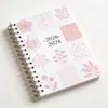 Suministro Exclusivo Transfronterizo de Cuadernos Espiral 2026-2028, Cuaderno Espiral Planificador Anual Floral Minimalista
