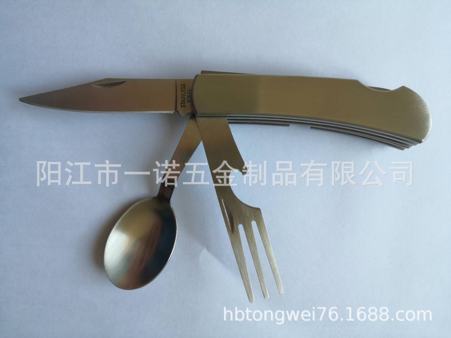 小刀庞端跑金升五金厂三开刀折合尺寸98X30x28mm，产品