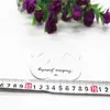 Cartão de Grampo de Cabelo com Duplo Furo Embalagem de Joias Inglesa Acessórios de Cabelo Feitos à Mão Material DIY Cartão Branco para Grampo de Cabelo Acessórios de Cabelo para Crianças