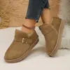 Hebilla de Cinturón Otoño e Invierno Zapatos de Algodón Birkenstock con Más Terciopelo Zapatos Peludos Cálidos para Mujer Calzado Exterior Perezoso Transfronterizo Zapatos para Mujer