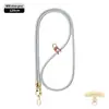 Cordón de alta gama para teléfono móvil 6MM resistente para colgar en el cuello ajustable para exteriores anti-pérdida cuerda trenzada para muñeca delicada oro