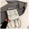 Mochila de alta gama bolso de hombro para mujer 2024 nueva moda color sólido simple mochila escolar niñas bolsa de viaje portátil