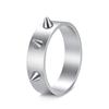 Anel Europeu e Americano Estilo Punk Autodefesa e Anti-Lobo 3 Unhas Anel de Defesa de Emergência 6mm Galvanizado Joia de Casal para Homens e Mulheres