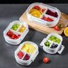 Refrigerador con compartimentos japonés caja de almacenamiento de frutas estudiante de primaria conservación caja bento bebé infantil niños salida lonchera