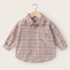 Camisa a cuadros para niño estilo europeo, Ropa de otoño e invierno para niños, Nueva camisa de otoño 2026 para niños pequeños