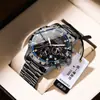 Marca Suiza Reloj de Cuarzo Multifuncional para Hombre Moda Reloj de Pulsera Luminoso Hombres Transmisión en Vivo Comercio Exterior Modelo Popular Dropshipping