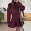 2026 Novo Suéter Casual Resort Europeu e Americano Vestido Curto de Manga Longa Feminino Outono e Inverno Site Independente da Amazon
