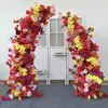 Nuevo Arco de Hierro para Bodas Soporte de Flores Forma de Cuerno Puerta Decoración de Boda al Aire Libre Arco Decoración de Fondo de Boda