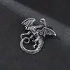 Traje de Lujo Ligero para Hombre Broche de Corona León Accesorios de Ropa Popular Celebridad de Internet Cabeza de Águila Ciervo Broche de Presentador