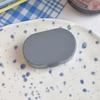 Estuche para guardar lentes de contacto Ins Macaron, estuche de belleza simple para pupilas, portátil, con espejo y tapa de rosca, estuche de cuidado complementario.
