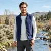 Chaleco Outdoor para Hombre de Doble Cara con Forro de Polar, Otoño/Invierno, Cuello Alto, Impermeable, Resistente al Desgaste, Multibolsillos, Chaleco de Fotografía