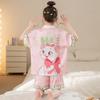 Seda de Hielo 2025 Pijama Nuevo para Niñas Verano Corto Delgado Niñas Niños Grandes Kuromi Ropa para el Hogar Estilo Fresco de Verano