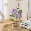 Flores de Crochê de Lã Feitas à Mão Transfronteiriças, Glória da Manhã, Flor Criativa para Casa, Presente, Flor Artificial Tricotada, Atacado
