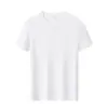 Camiseta Disanshi 125D 155G 10A antibacteriana de manga curta com gola redonda, respirável e confortável, adequada para uso diário com logo estampado para homens