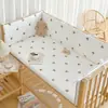Barandilla de cama acolchada anticaídas para cuna de bebé para recién nacidos, acolchado suave anticaídas de algodón puro estilo coreano, barrera de cama infantil de empalme