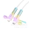 Cubierta Protectora para Cable de Datos, Cubierta de Silicona Antirotura, Hebilla Protectora para Enrollar, Dispositivo Protector contra Mordeduras de Cable, Cubierta Protectora para Conector