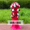Guia de estrada de flores de seda guia de estrada de casamento casamento chinês celebração de abertura de loja de casamento guia de estrada coluna de flores de boas-vindas cesta de flores coluna romana