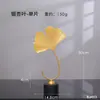 Adornos Creativos de Bola de Cristal Tortuga Hoja para Entrada Mueble de TV Oficina Sala de Estar Gabinete de Vino Artesanías Metálicas para el Hogar