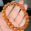 Atacado de fábrica pulseira de cristal torre amarela natural cristal anel único pulseira de contas redondas corrente de miçangas faça você mesmo