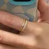 Anillo de Plata de Ley S925 con Forma de Corazón Pavimentado con Diamantes para Mujer, Anillo Versátil y Moderno para Dedo Índice Apilable Personalizado, Anillo de Dedo de Lujo Ligero con Tacto Exquisito