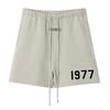 Pantalones cortos GOD europeos y americanos para hombre, tendencia High Street, temporada 8, línea 1977, 22S, pantalones cortos deportivos casuales holgados retro