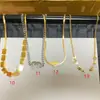 Colar Elegante de Flor de Quatro Folhas Estilo Japonês e Coreano Feminino Fritillaria Preto e Branco Borla Dupla Corrente de Camada Dupla Retenção de Cor Titânio Elegante Corrente para Clavícula