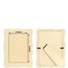 Corte Láser DIY Transfronterizo Marcos de Fotos de Madera Rectangulares de Madera con Bordes Ondulados Adornos de Marco de Fotos con Graffiti Pintado a Mano