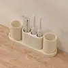 Conjunto de Copos de Lavar Bege Travertino Copo de Enxaguar Copo de Escova de Dentes Copos de Banheiro de Alto Valor Bandeja Copo de Boca Dropshipping Frete Grátis
