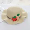 Chapéu protetor solar infantil Qiunan Chapéu de praia para bebês de verão Chapéu de pescador Chapéu de menina Chapéu legal Chapéu de palha Chapéu de proteção solar