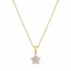 En Stock Accesorios Europeos y Americanos Lujo Ligero Sentido de Diseño de Nicho Cadena para Clavícula Completamente de Acero de Titanio Collar de Flor de Ciruelo para Mujeres Joyería que No se Desvanece