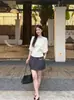 Suéter Tejido de Color Sólido de Moda con Cuello de Chal Elegante Ls Guangzhou Shisanxing 2026 Primavera Nuevo Estilo Top 60061 #