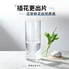 Jarrón recto de pie para decoración de sala de estar, botella de vidrio cilíndrica para colocar bambú de la suerte y lirios, pieza decorativa creativa ecológica