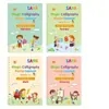 Inglés Alemán Francés Árabe Ruso Español Niños Surco Práctica Copia Cuaderno Pluma Dura Magia Copia Control Aprendizaje