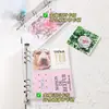 Carpeta de Almacenamiento de Tarjetas de Hojas Sueltas Esmerilada A5 Cuatro Compartimentos A4 Nueve Compartimentos Carpeta Temática de Dibujos Animados Correa de Colección Álbum de Fotos