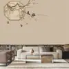 Papel tapiz de pintura simple de flores y pájaros antiguos de estilo chino nuevo, elegante estilo chino, mural de estudio, tela para pared de fondo, papel tapiz para sala de estar, salón de té