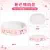 Nuevo rascador para gatos de cartón corrugado blanco con forma ovalada, no suelta pelusa, cama integrada para gatos y perros, apto para todas las estaciones, resistente a los arañazos y duradero
