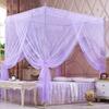 Mosquiteiro Atacado em Forma de U Três Portas Pintado de Chão Estilo Palácio Duplo Doméstico Aço Inoxidável Cama 1.8m 1.5m 1.4m