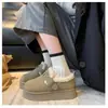 Sapatos de Algodão Birken Fofos e Espessos para Mulheres, Sola Grossa, Novo Estilo Outono/Inverno 2026, Populares na Internet, Fáceis de Calçar, Sapatos de Algodão Quentes