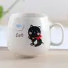 Taza de Cerámica Personalizada Creativa con Tapa y Cuchara Taza para Beber de Pareja de Moda Taza de Café para el Hogar Taza de Té para Hombres y Mujeres