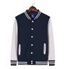 Suéter personalizado de uniforme de béisbol con forro polar, ropa de trabajo gruesa para grupo, chaqueta de primavera, otoño e invierno, para fiesta de estudiantes, bordado con logotipo impreso.