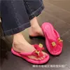 Pantuflas de EVA con suela gruesa y sensación de mierda, para el hogar, verano, color caramelo, hada, viento, playa, chanclas para exteriores, comercio exterior, venta al por mayor