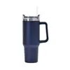 40 Vasos para Coche Ice Buster de Acero Inoxidable 304 de Doble Pared al Vacío Multicolores En Stock de Gran Capacidad con Popote Logotipo
