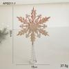 Pingente de casa de alce com glitter de Natal, decorações de Natal, decoração de árvore de Natal, suprimentos de atmosfera, enfeites por atacado
