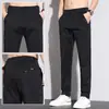 Calças Casuais Masculinas Hong Kong Primavera e Outono Slim Fit, Versátil, Moda 2026 High-End Business Cor Clara Tendência Marca Calças Longas
