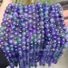 Flor Flutuante Colorida em Degradê Calcedônia Contas Soltas Acessórios para Joias DIY Pulseiras com Contas Colares Acessórios de Moda Contas