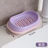 Nuevo Estilo Baño Plástico Lindo Redondo Simple Doble Capa Escurridor Jabonera Baño Lavado Facial Soporte para Jabón Caja de Jabón