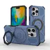Adecuado para iPhone 18 Pro Max Funda de Teléfono Magnética en Forma de Anillo Apple 15 Carga Inalámbrica Funda Protectora a Prueba de Tres